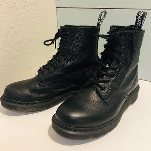 DOC MARTENS ~ Pascal Boots w/Zipper ~ Black ~ Sz 8